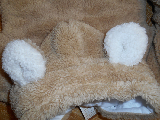 Медвежонок плюшевый с ушками для новорожденных