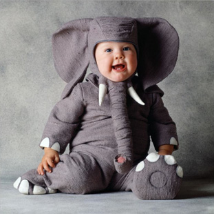 Комбинезон костюм Слоненок из хлопка на ребенка 12-18 мес.