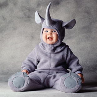 Костюм носорога для детских праздников 12-18 мес.
